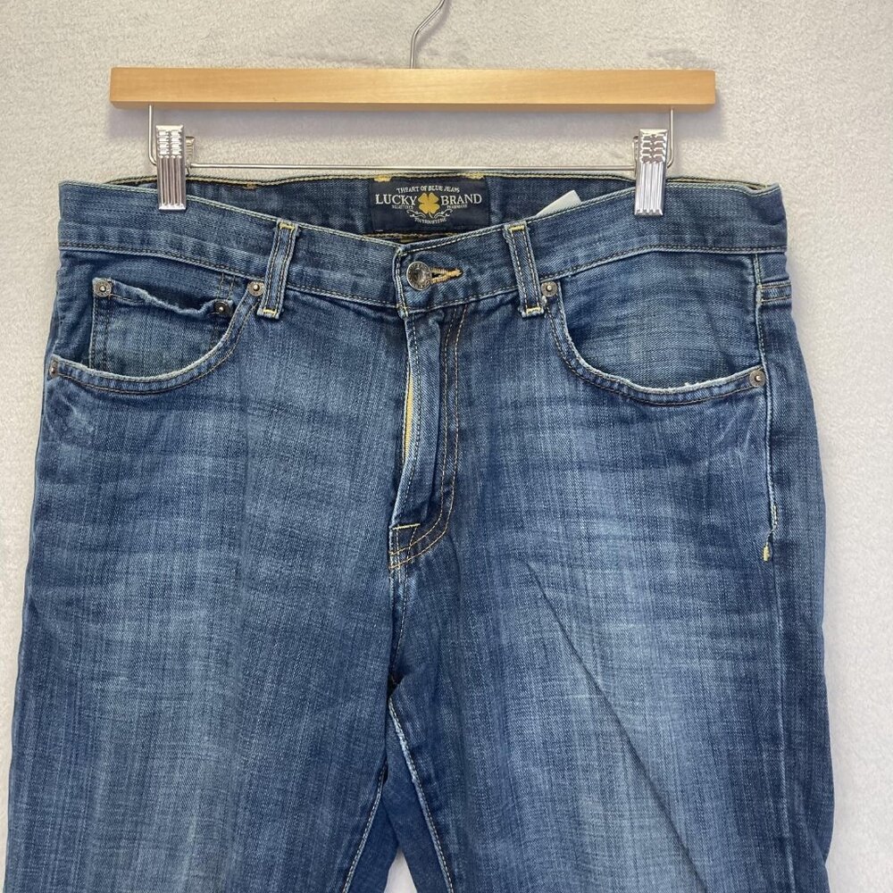 Lucky Brand Men's Straight Jeans - Blue 33x32- 221 Style - Picture 5 of 16